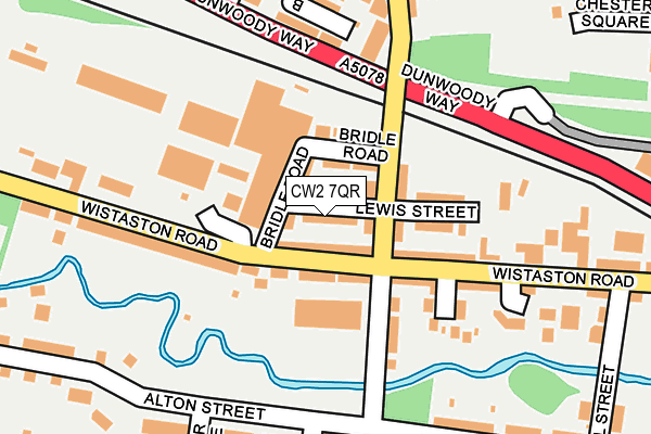 CW2 7QR map - OS OpenMap – Local (Ordnance Survey)