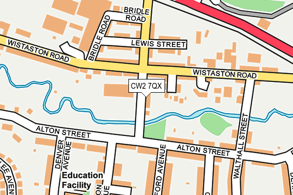 CW2 7QX map - OS OpenMap – Local (Ordnance Survey)