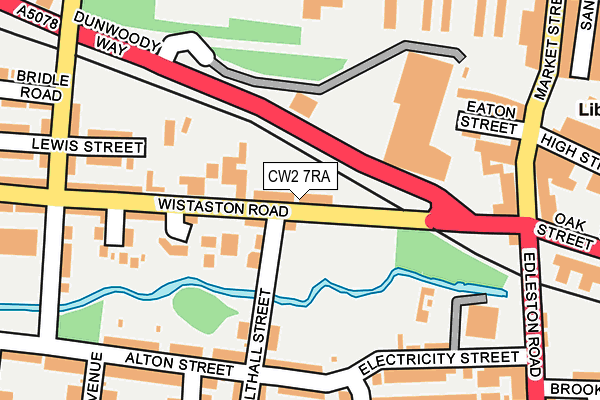 CW2 7RA map - OS OpenMap – Local (Ordnance Survey)