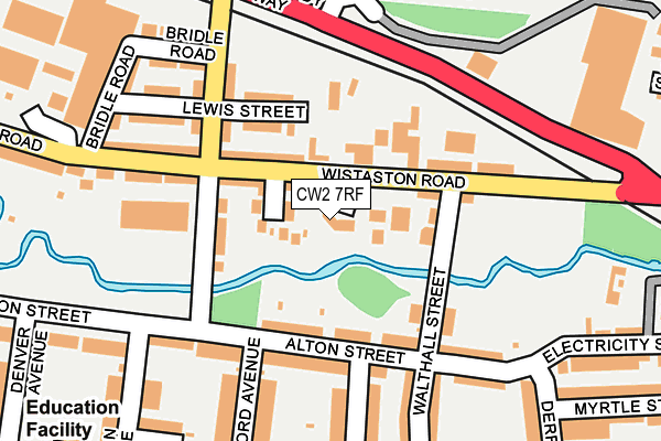 CW2 7RF map - OS OpenMap – Local (Ordnance Survey)