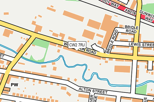 CW2 7RJ map - OS OpenMap – Local (Ordnance Survey)