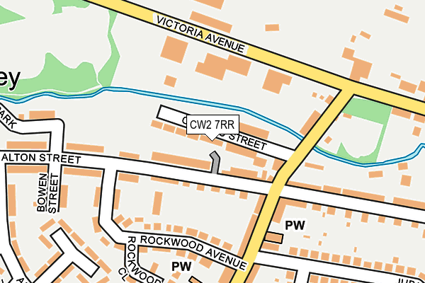 CW2 7RR map - OS OpenMap – Local (Ordnance Survey)