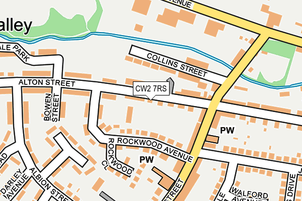 CW2 7RS map - OS OpenMap – Local (Ordnance Survey)