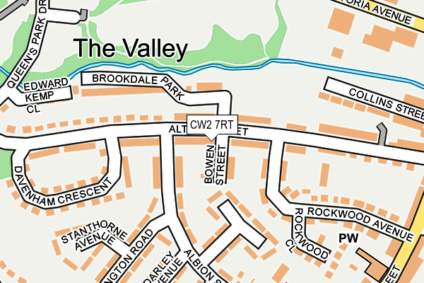 CW2 7RT map - OS OpenMap – Local (Ordnance Survey)