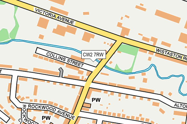 CW2 7RW map - OS OpenMap – Local (Ordnance Survey)