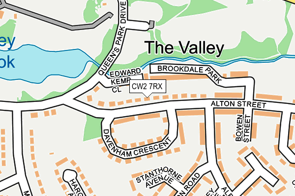 CW2 7RX map - OS OpenMap – Local (Ordnance Survey)