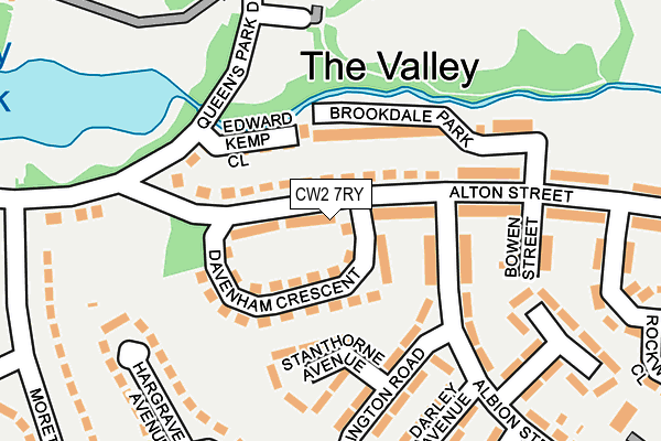 CW2 7RY map - OS OpenMap – Local (Ordnance Survey)