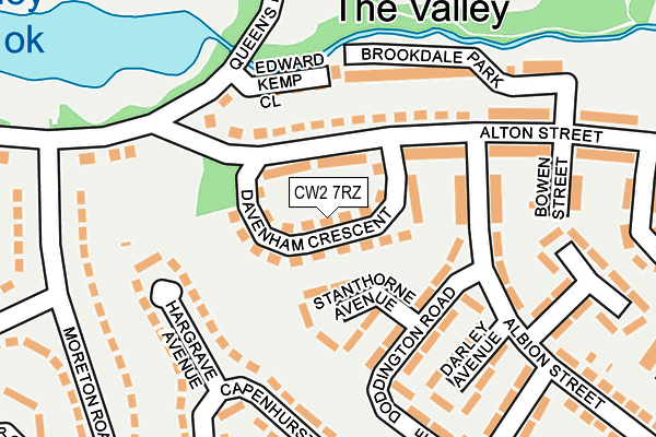 CW2 7RZ map - OS OpenMap – Local (Ordnance Survey)