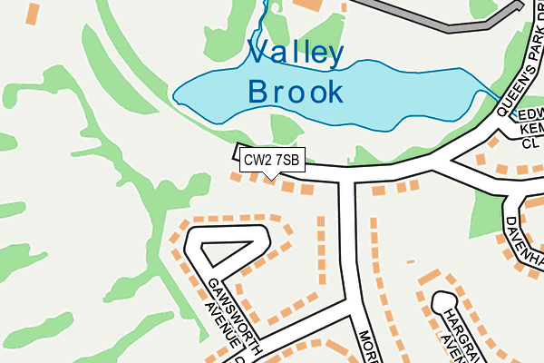 CW2 7SB map - OS OpenMap – Local (Ordnance Survey)