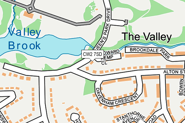 CW2 7SD map - OS OpenMap – Local (Ordnance Survey)