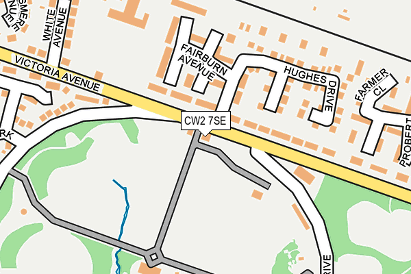 CW2 7SE map - OS OpenMap – Local (Ordnance Survey)