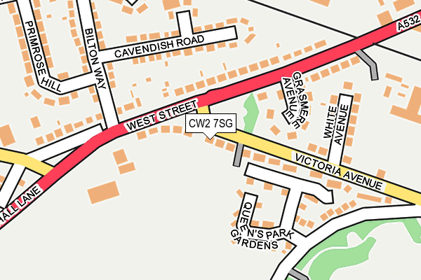 CW2 7SG map - OS OpenMap – Local (Ordnance Survey)