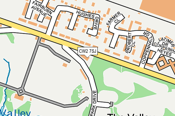 CW2 7SJ map - OS OpenMap – Local (Ordnance Survey)