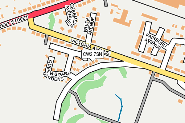 CW2 7SN map - OS OpenMap – Local (Ordnance Survey)