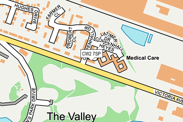 CW2 7SP map - OS OpenMap – Local (Ordnance Survey)