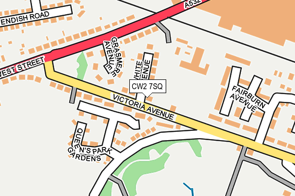 CW2 7SQ map - OS OpenMap – Local (Ordnance Survey)