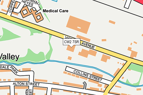 CW2 7SR map - OS OpenMap – Local (Ordnance Survey)