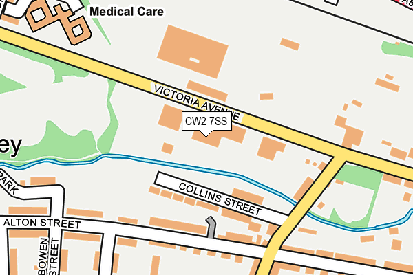 CW2 7SS map - OS OpenMap – Local (Ordnance Survey)