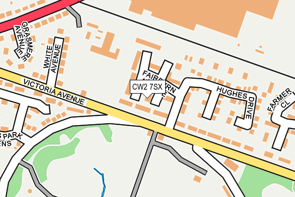 CW2 7SX map - OS OpenMap – Local (Ordnance Survey)