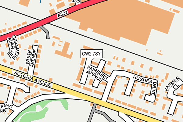 CW2 7SY map - OS OpenMap – Local (Ordnance Survey)