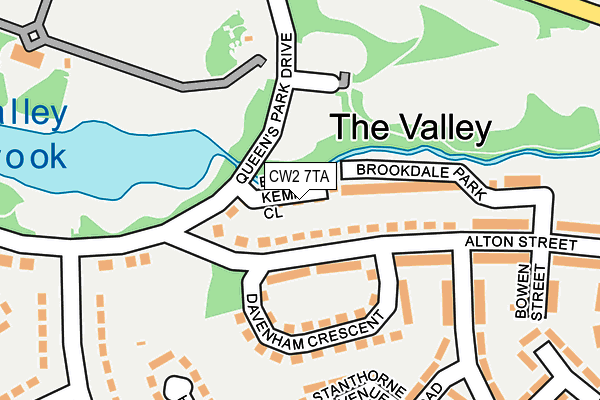 CW2 7TA map - OS OpenMap – Local (Ordnance Survey)