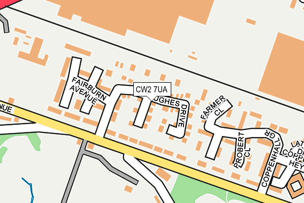 CW2 7UA map - OS OpenMap – Local (Ordnance Survey)