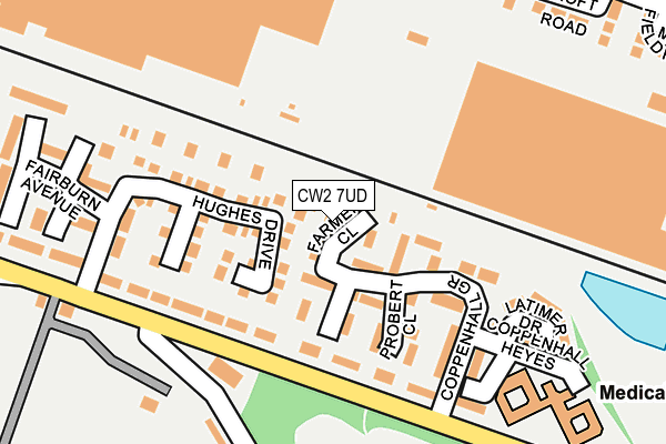 CW2 7UD map - OS OpenMap – Local (Ordnance Survey)