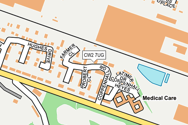 CW2 7UG map - OS OpenMap – Local (Ordnance Survey)