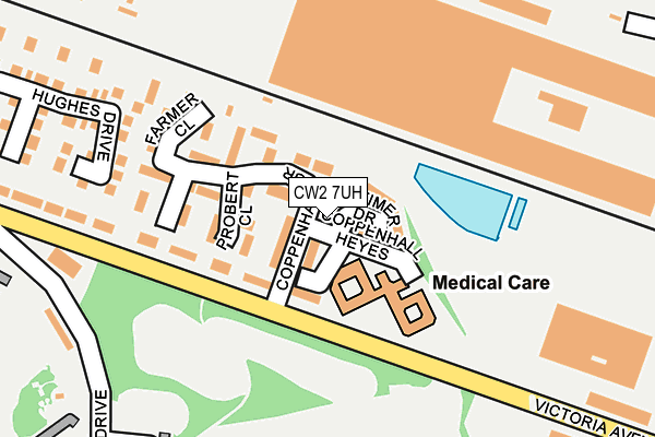 CW2 7UH map - OS OpenMap – Local (Ordnance Survey)