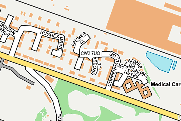 CW2 7UQ map - OS OpenMap – Local (Ordnance Survey)