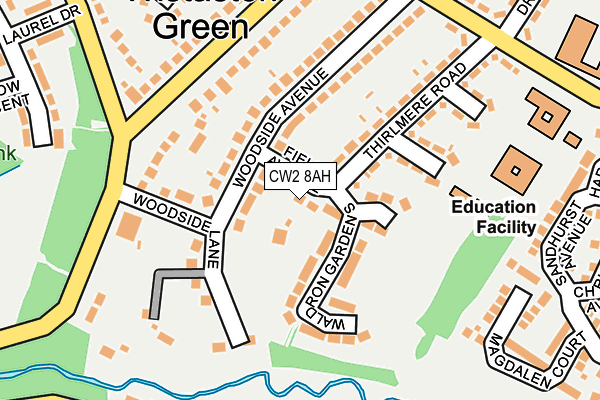 CW2 8AH map - OS OpenMap – Local (Ordnance Survey)