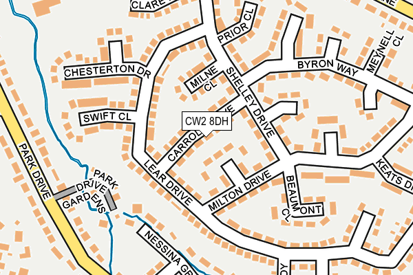 CW2 8DH map - OS OpenMap – Local (Ordnance Survey)