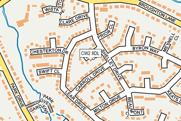CW2 8DL map - OS OpenMap – Local (Ordnance Survey)