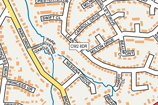 CW2 8DR map - OS OpenMap – Local (Ordnance Survey)