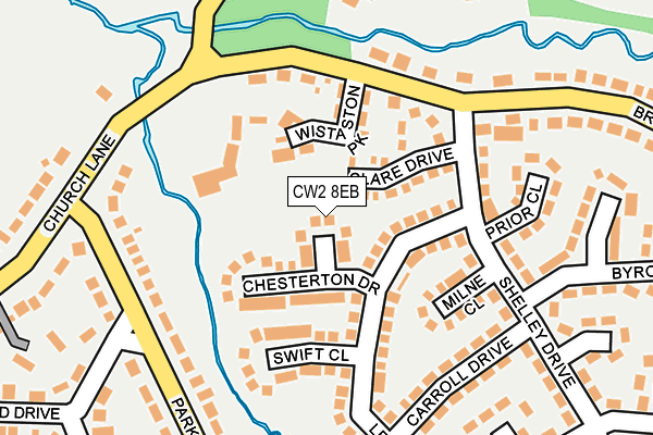 CW2 8EB map - OS OpenMap – Local (Ordnance Survey)