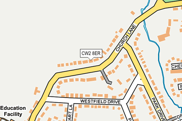 CW2 8ER map - OS OpenMap – Local (Ordnance Survey)
