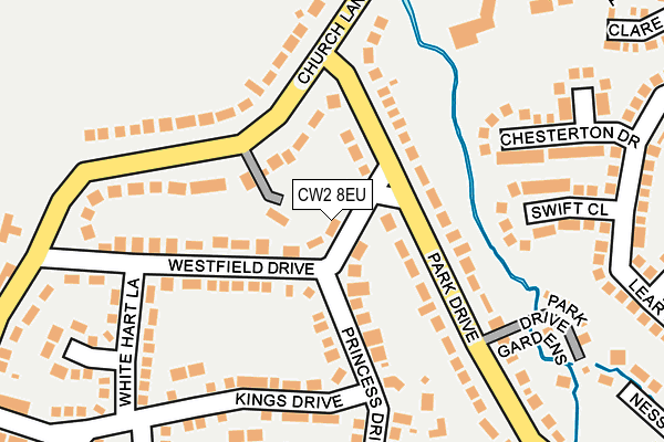 CW2 8EU map - OS OpenMap – Local (Ordnance Survey)