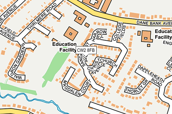 CW2 8FB map - OS OpenMap – Local (Ordnance Survey)