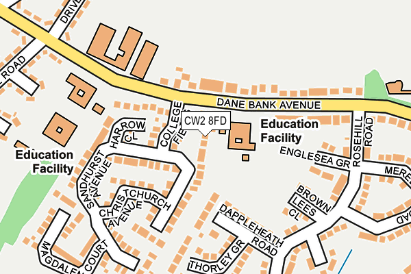 CW2 8FD map - OS OpenMap – Local (Ordnance Survey)