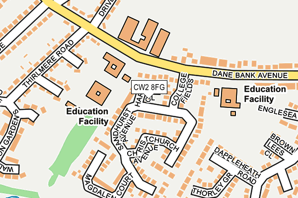 CW2 8FG map - OS OpenMap – Local (Ordnance Survey)