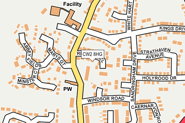 CW2 8HG map - OS OpenMap – Local (Ordnance Survey)