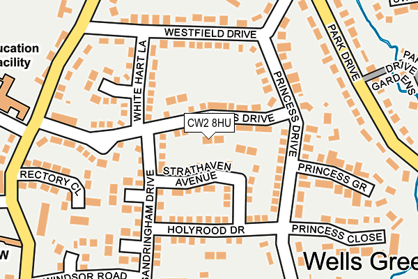 CW2 8HU map - OS OpenMap – Local (Ordnance Survey)