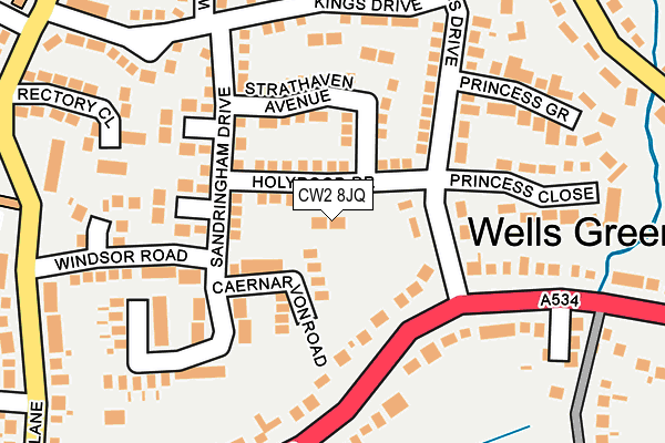 CW2 8JQ map - OS OpenMap – Local (Ordnance Survey)
