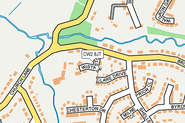 CW2 8JT map - OS OpenMap – Local (Ordnance Survey)