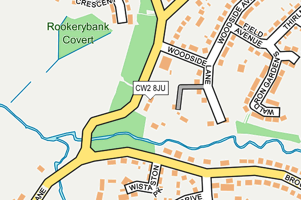 CW2 8JU map - OS OpenMap – Local (Ordnance Survey)