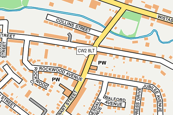 CW2 8LT map - OS OpenMap – Local (Ordnance Survey)