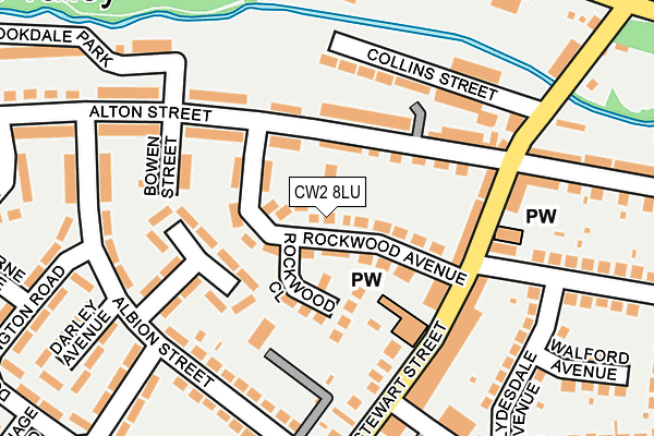 CW2 8LU map - OS OpenMap – Local (Ordnance Survey)
