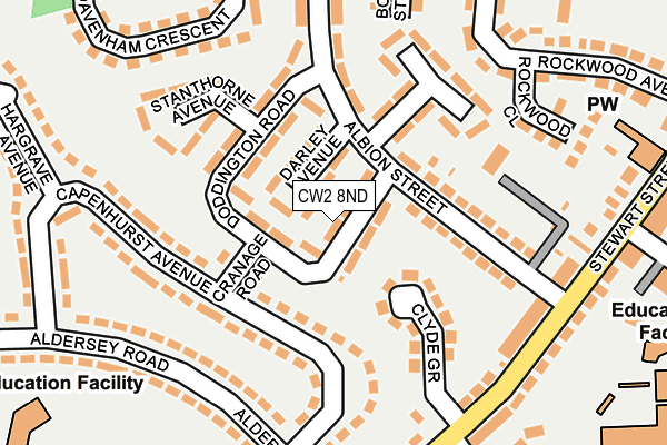 CW2 8ND map - OS OpenMap – Local (Ordnance Survey)