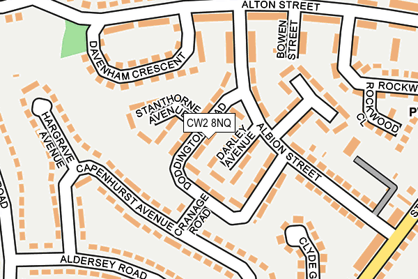 CW2 8NQ map - OS OpenMap – Local (Ordnance Survey)