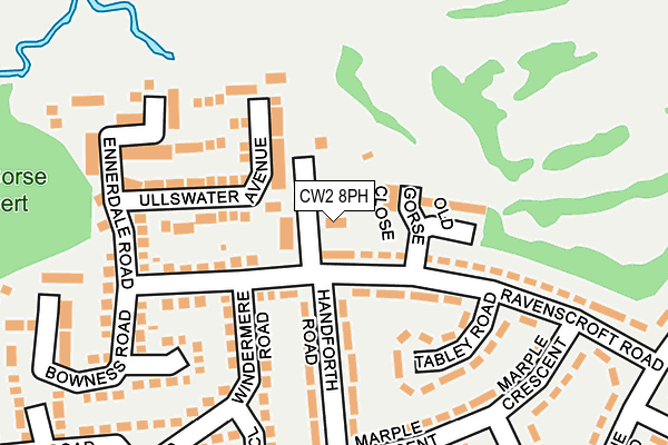 CW2 8PH map - OS OpenMap – Local (Ordnance Survey)
